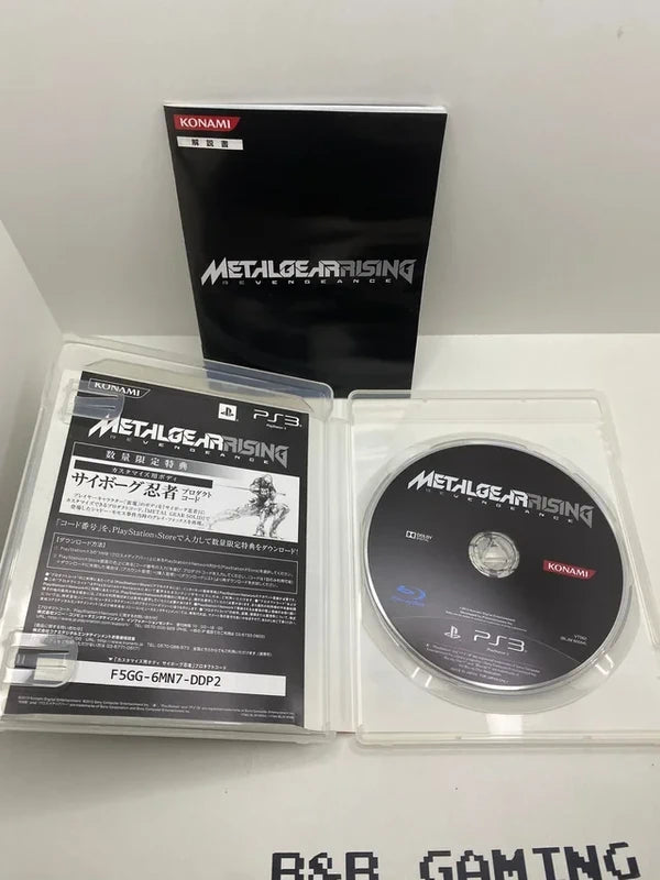 Metal Gear Rising Revengeance PS3 JAP disco original