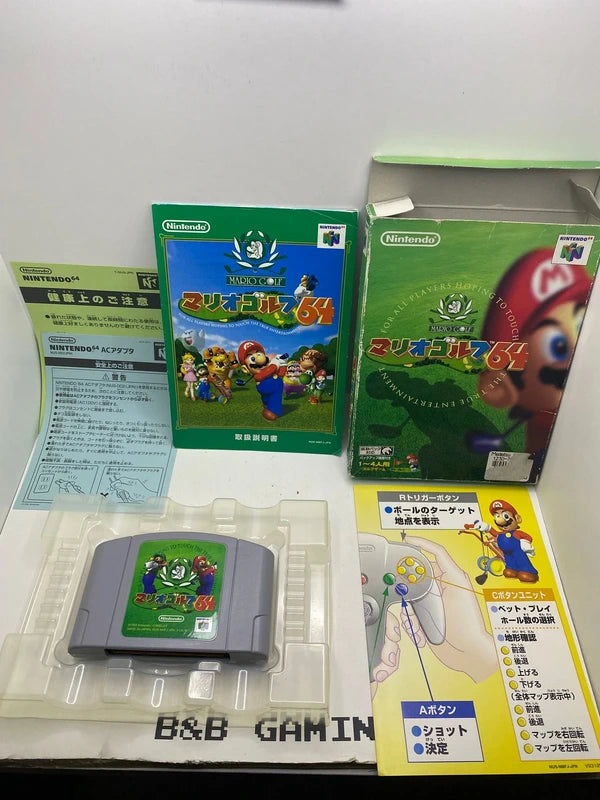 Mario Golf 64 N64 JAP contenido completo