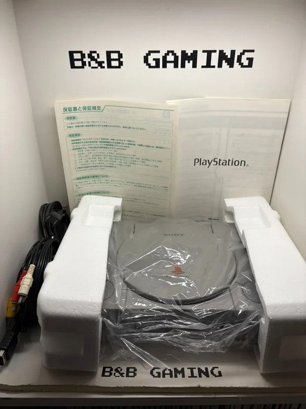 Consola PS1 con Caja y Corchos JAP