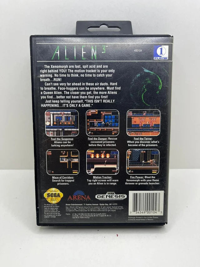 Alien 3 Sega Genesis