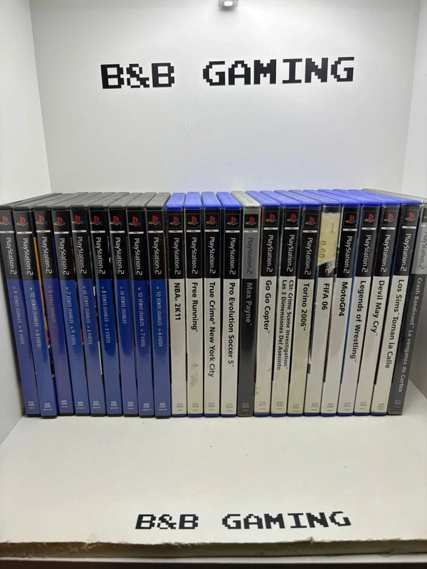 Consola PlayStation 2 + 14 videojuegos y 9 demos.