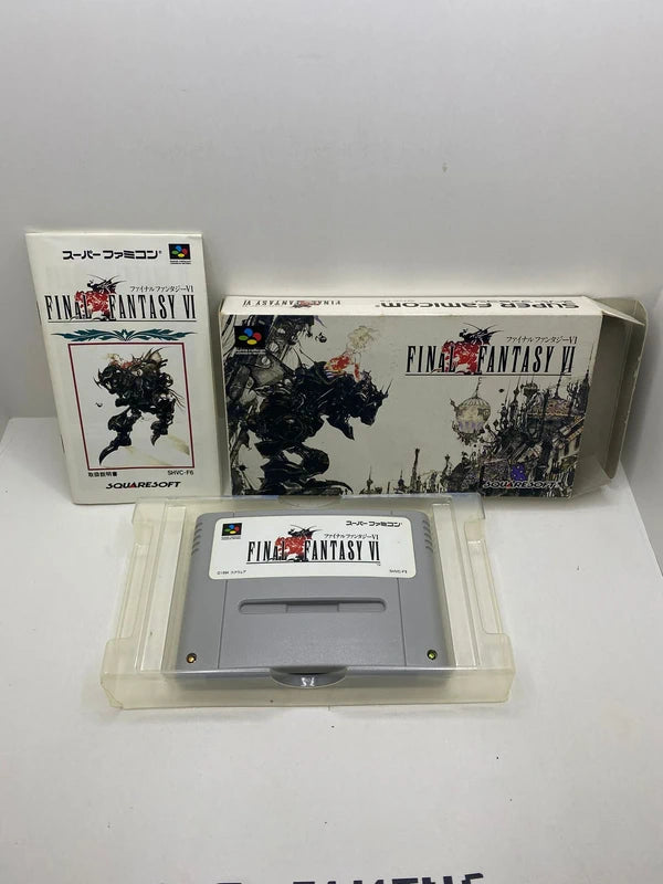 Final Fantasy VI Super Nintendo JAP manual incluido