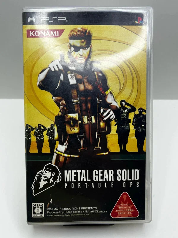 Metal Gear Solid Portable ops PSP JAP