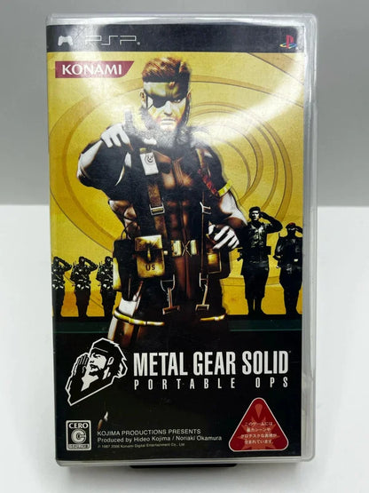 Metal Gear Solid Portable ops PSP JAP