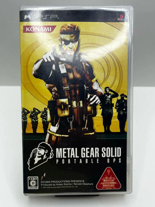 Metal Gear Solid Portable ops PSP JAP
