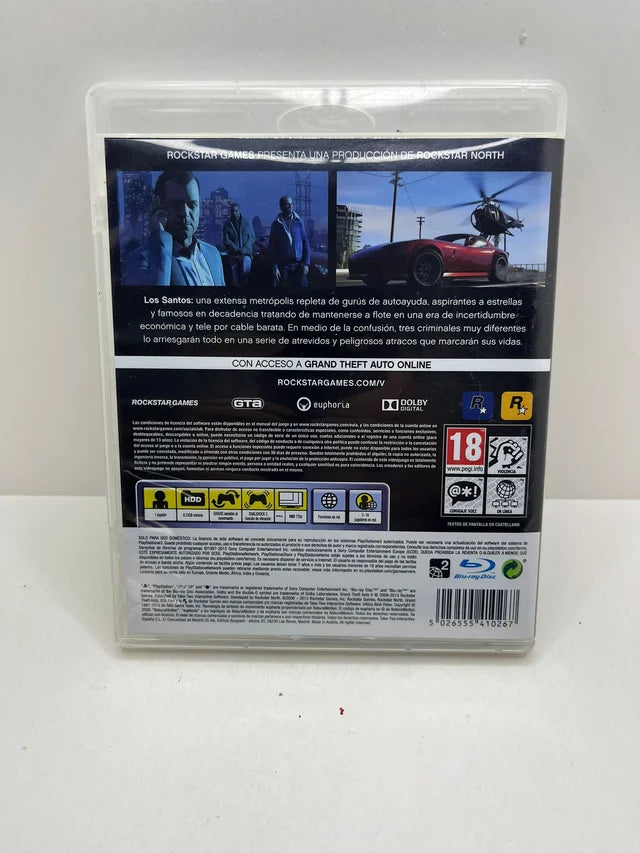 GTA 5 PS3 PAL (Sin Manual)